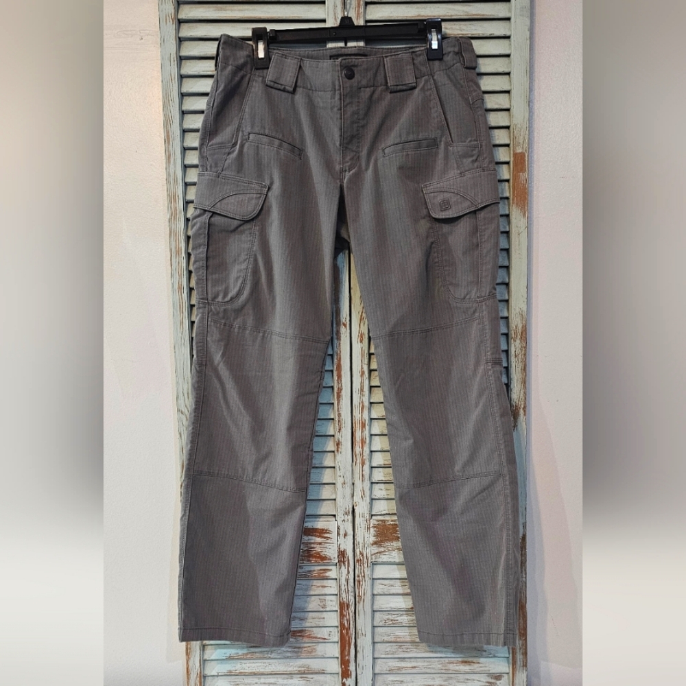 511 TACTICAL CARGO PANT Womens 12 Reg Gray Utility Stretch Straight Work Trouser